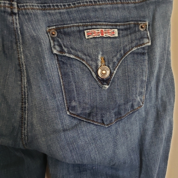 Hudson Collin Flap Distressed Skinny Jeans Size 27 Blue - Picture 8 of 11
